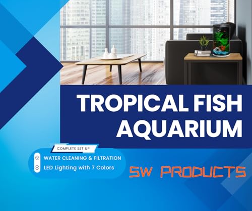 Koller AquaView 360 internal power filtration maintains clean water in a small tank.
