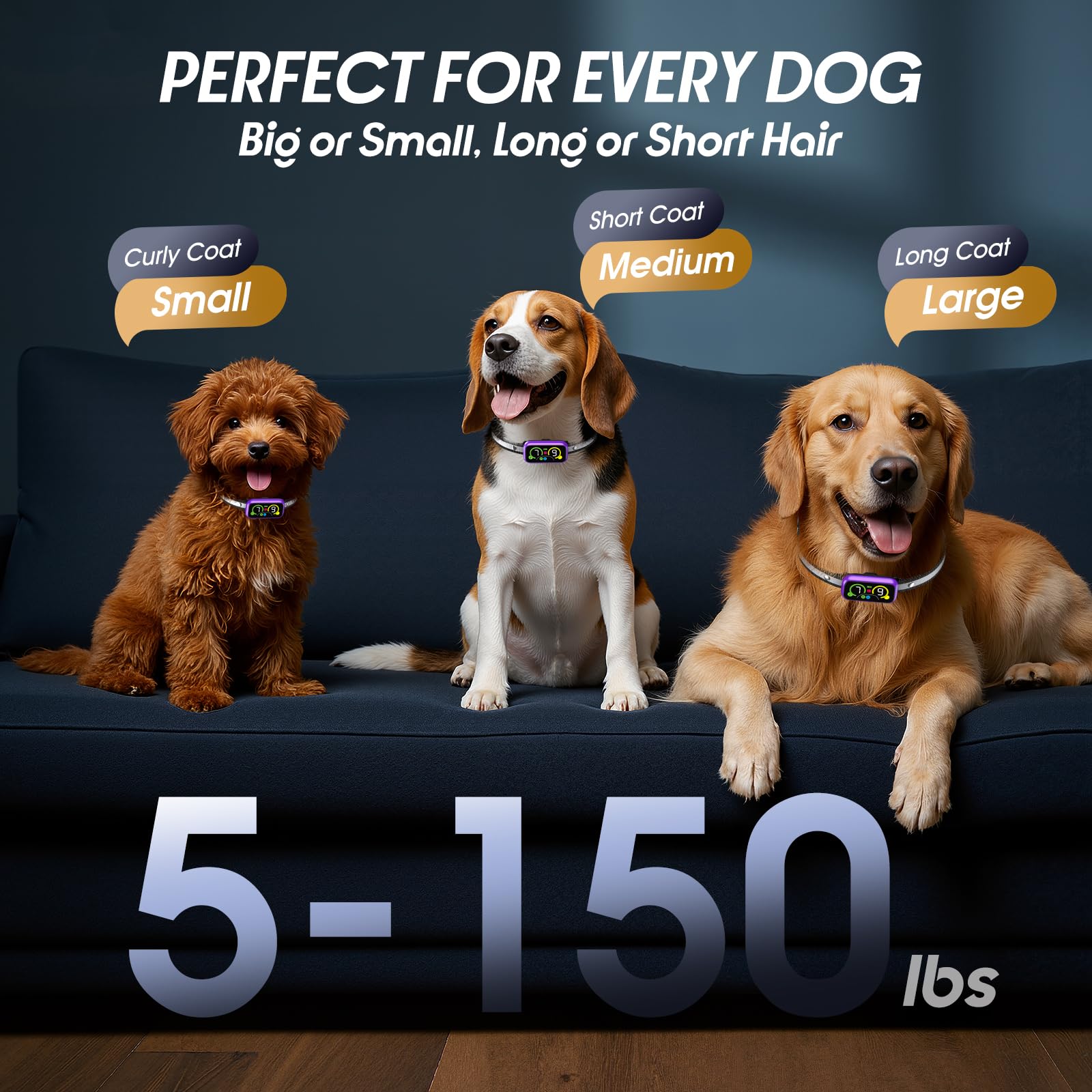 Kollgux Dog Bark Collar Pro box includes essentials for quick setup
