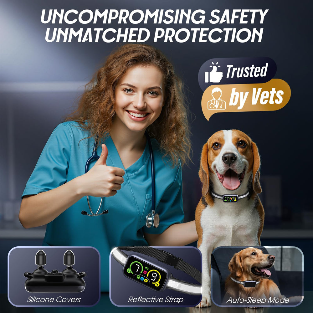 Kollgux Dog Bark Collar Pro sleek digital display for easy monitoring