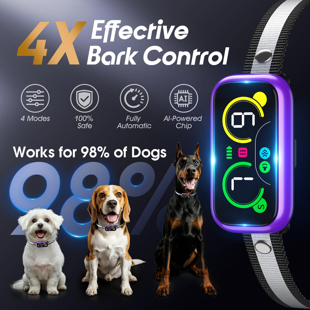 Kollgux Dog Bark Collar Pro worn on dog during outdoor activity for real-world use