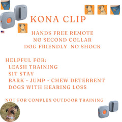 Kona Clip in action teaching a dog focus during training