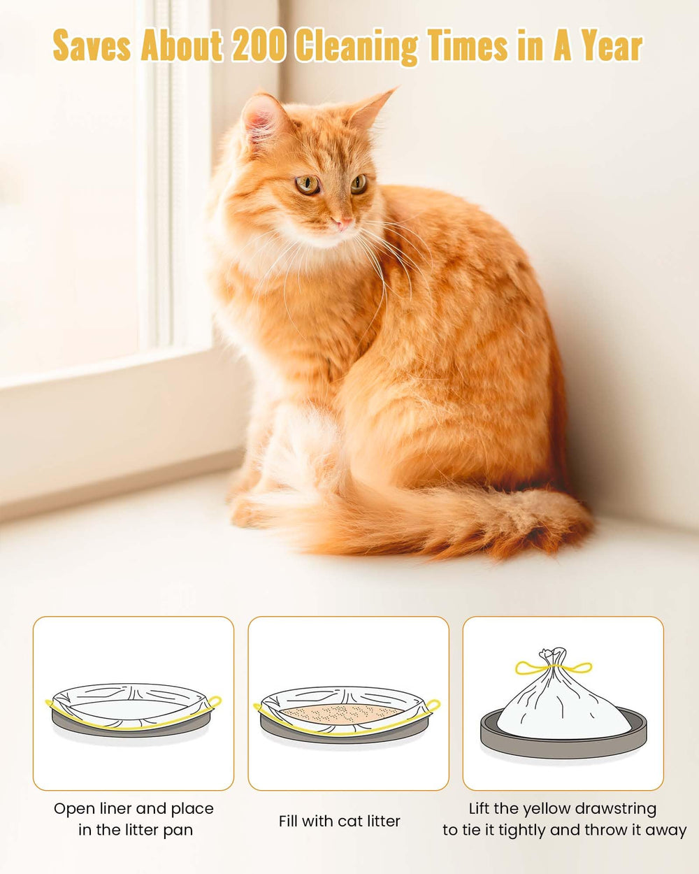KONE cat litter box liners fit-most-boxes image demonstrates broad compatibility.