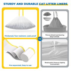 KONE large-capacity liners hold up to 55 gallons of waste.