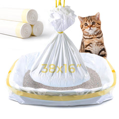 KONE cat litter box liners packaging shows jumbo bags ready for large boxes.