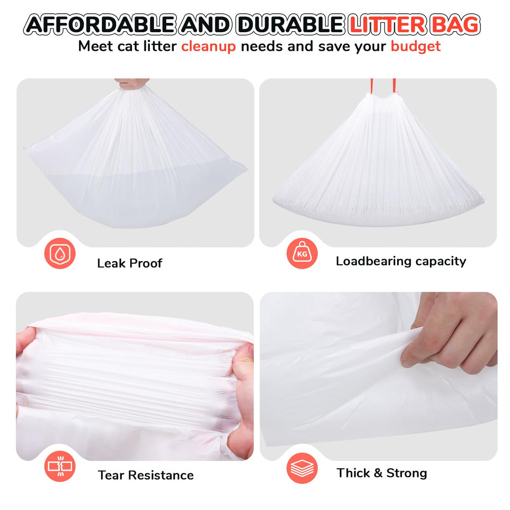 KONE large-capacity liner at 25x16 inches handles busy litter boxes