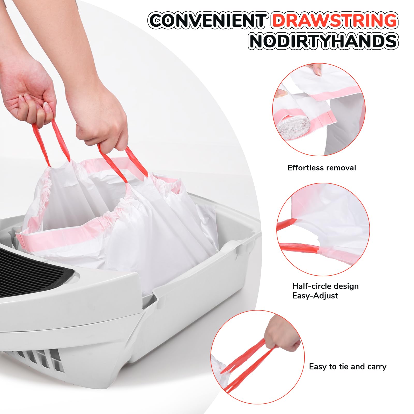 KONE reinforced liner provides durability for digging and heavy litter use