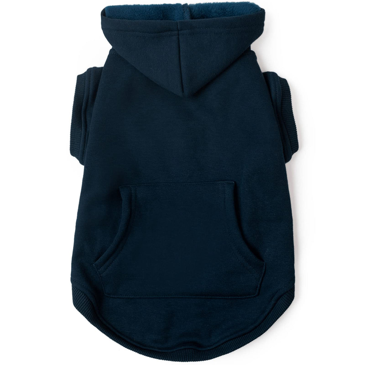 Koneseve dog hoodie blue front view for cozy warmth on walks