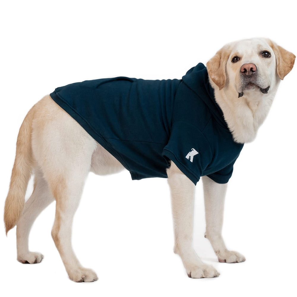 Koneseve dog hoodie blue warm fleece lining adds winter comfort