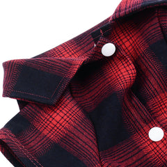 Koneseve dog shirt collar detail adds stylish, gentle look.