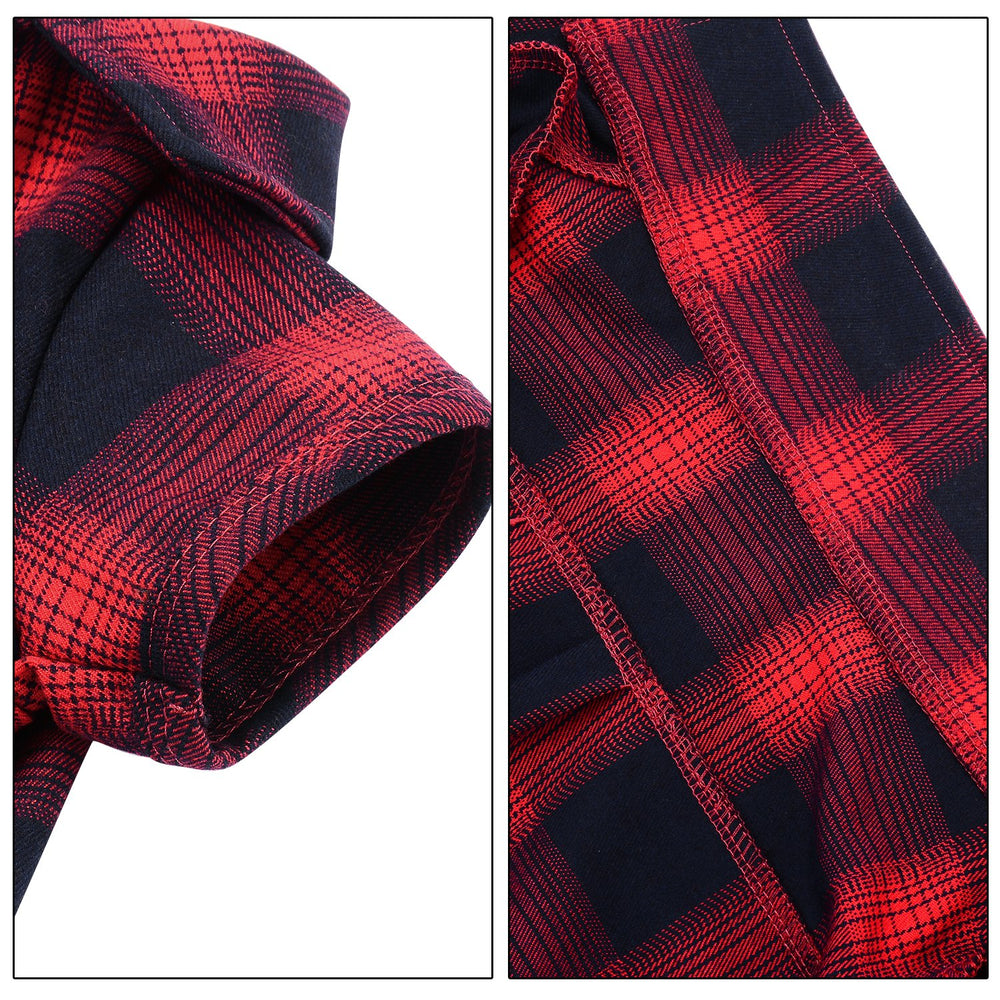 Koneseve dog shirt plaid design suitable for parties and holidays.
