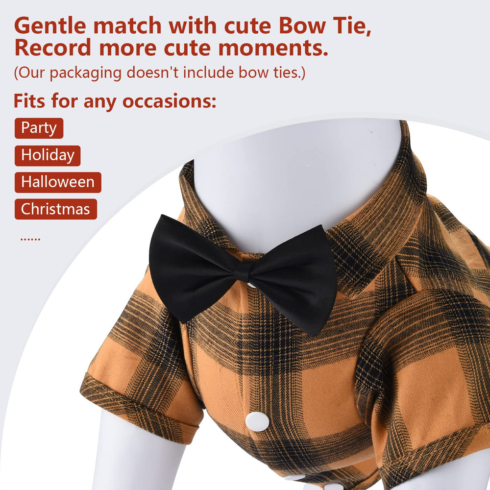 Koneseve dog shirt plaid yellow XL size-chart reference helps find comfortable, accurate fit