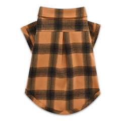 Koneseve dog shirt plaid yellow XL snap closure easy on/off for quick outfit changes