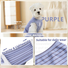 Koneseve dog shirts 2pack vibrant purple and green colors for stylish outfits.