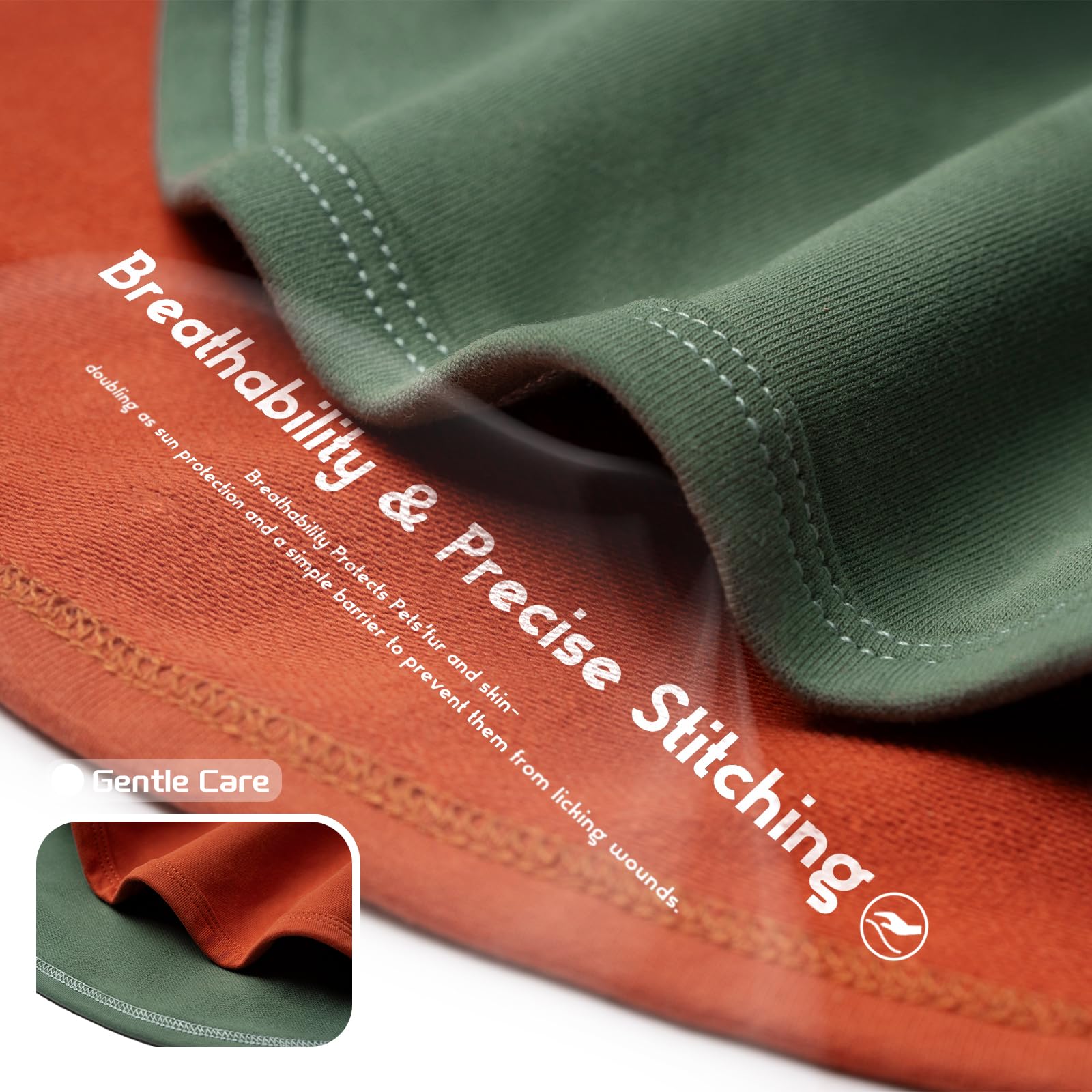 Koneseve dog shirts reinforced seams close-up illustrating durability during active walks