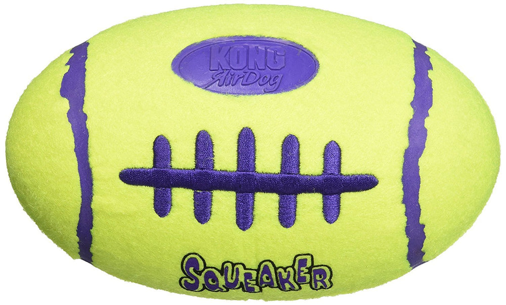 KONG Air Dog Squeaker Toy large 2-pack ball side view for chew-and-throw fun