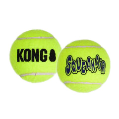 KONG AirDog Squeakair XL in action during fetch play with a dog.