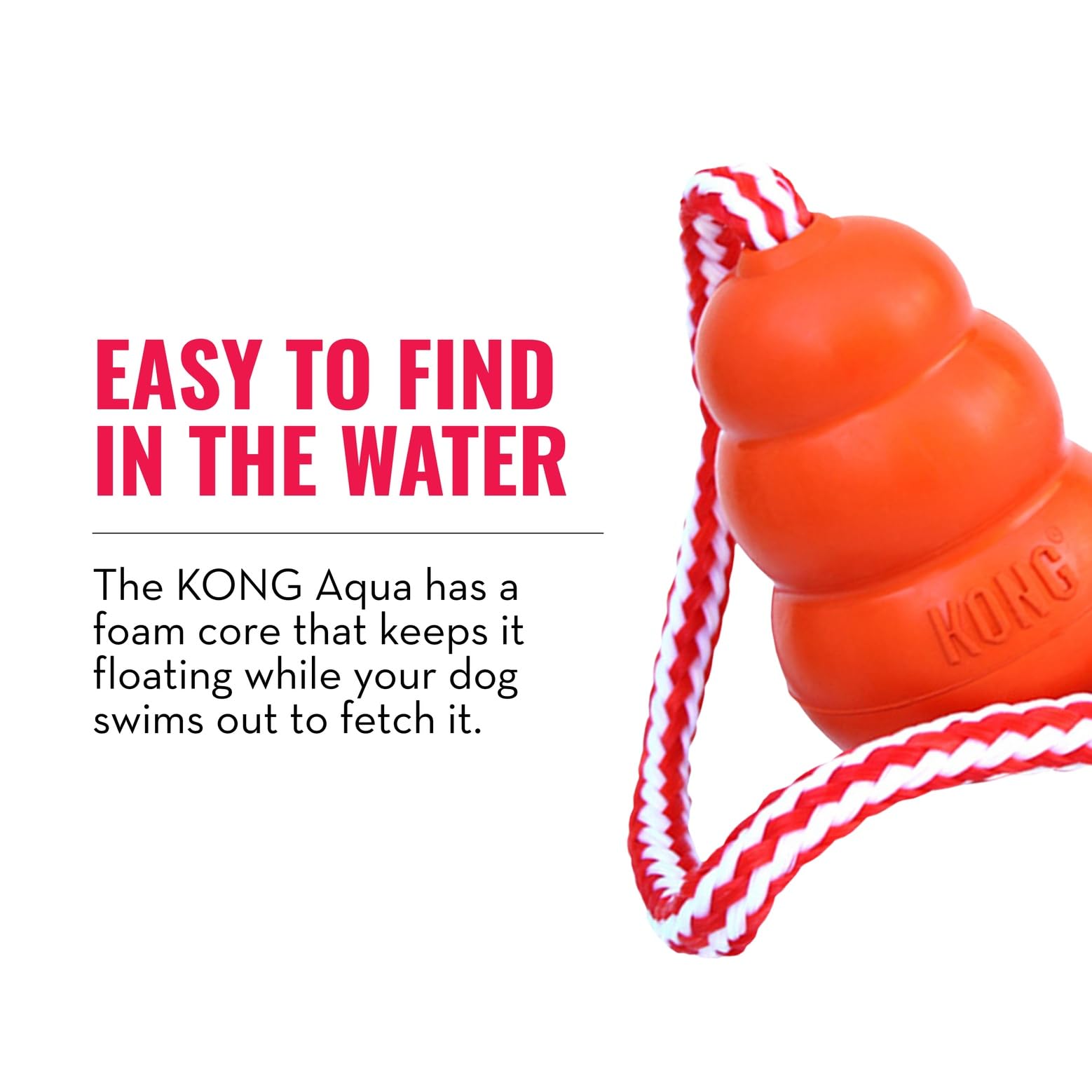 KONG Aqua dog and water play promotes exercise and bonding