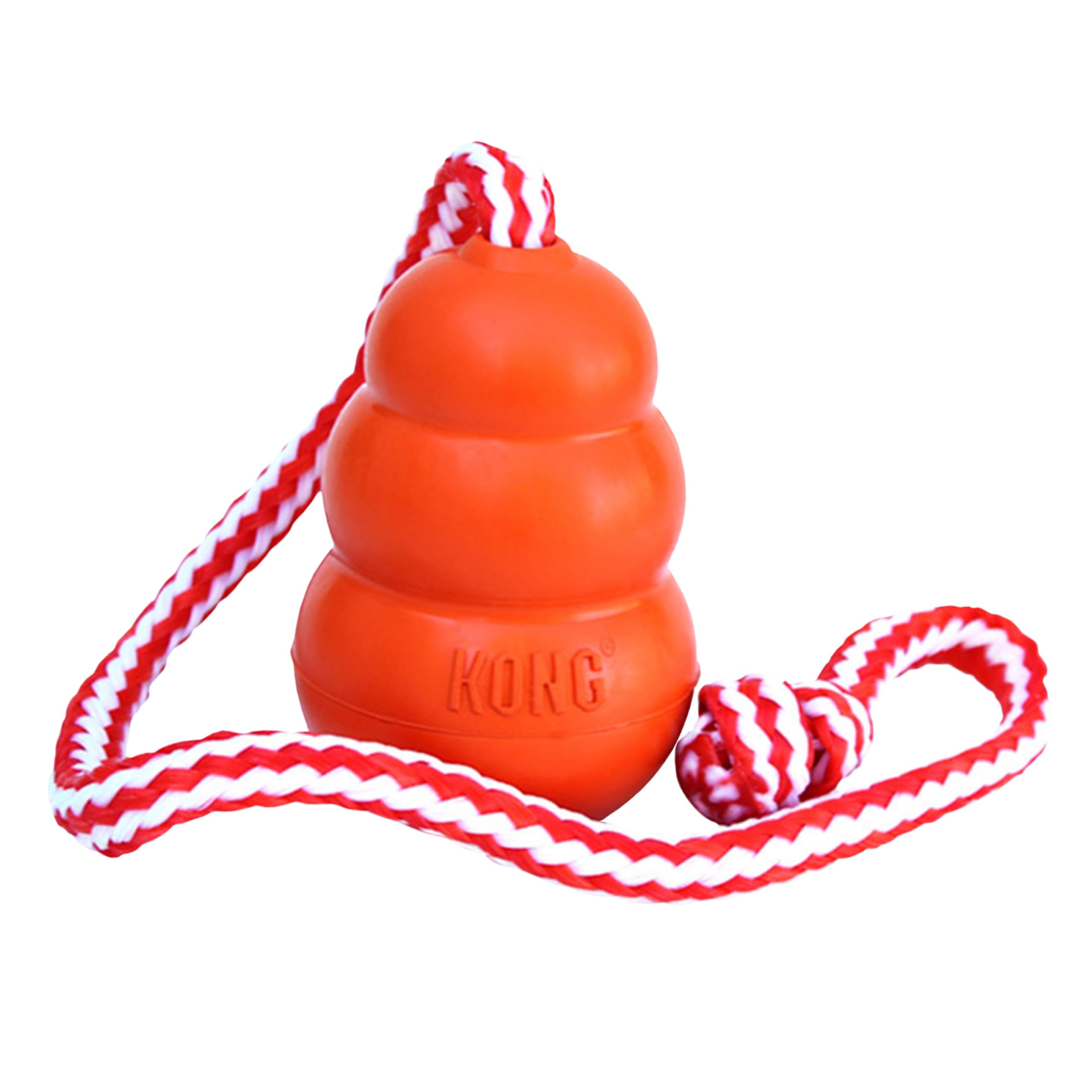 KONG Aqua floating toy neon visible in water for easy retrieval