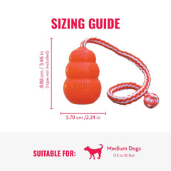 KONG Aqua rope enables farther throws for more exercise and play.