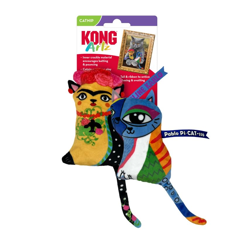 KONG Artz Cats crackle-toy sparks curious batting and solo play.