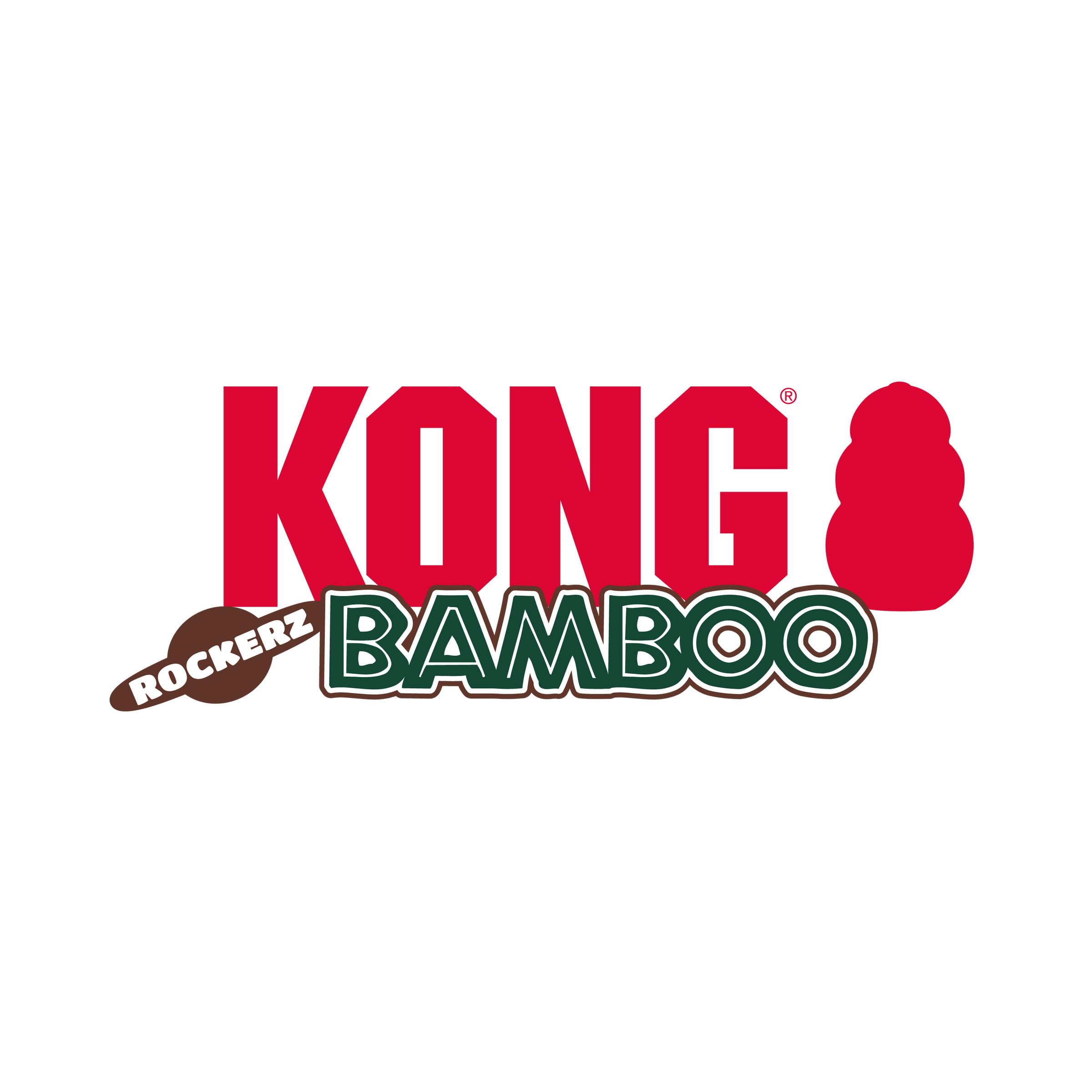 KONG Bamboo Rockerz textured surface rewards appropriate chewing and helps clean teeth and gums.