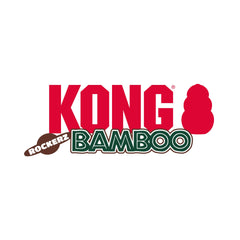KONG Bamboo Rockerz textured surface rewards appropriate chewing and helps clean teeth and gums.