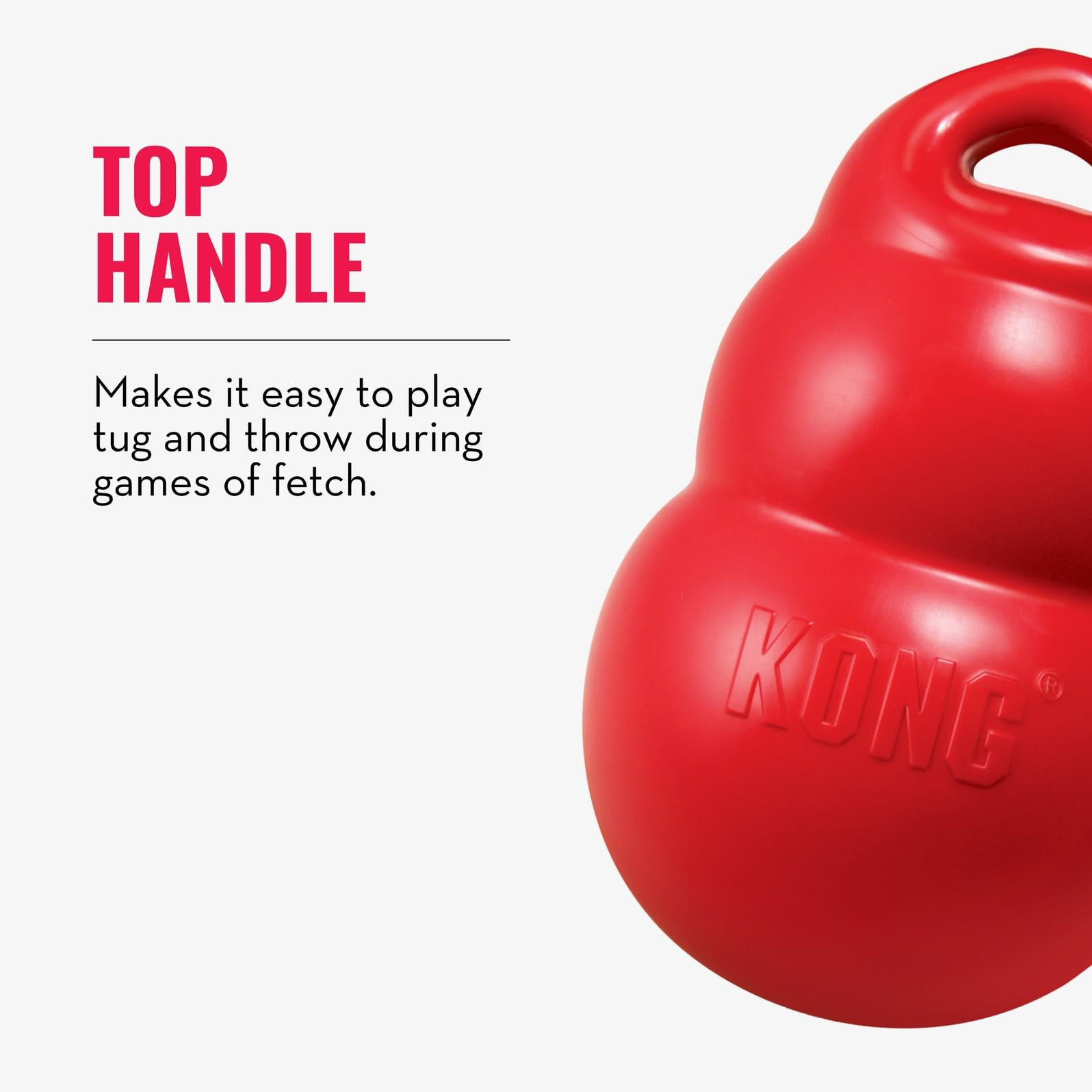 KONG Bounzer XL in tug-and-fetch setup encourages active bonding