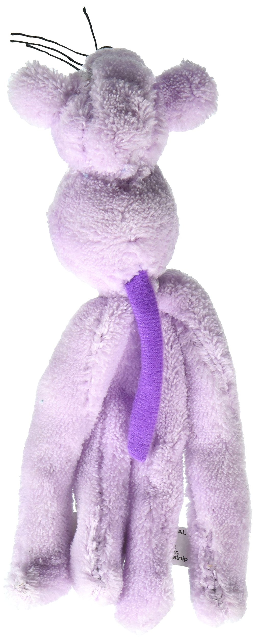 KONG Cat Wubba Mouse catnip-infused interior attracts cats with natural curiosity.