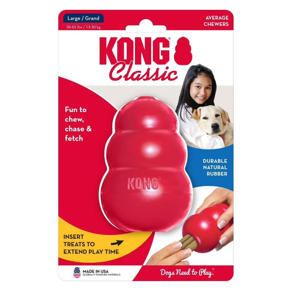KONG Classic pack-of-2 product shot for two toys in one
