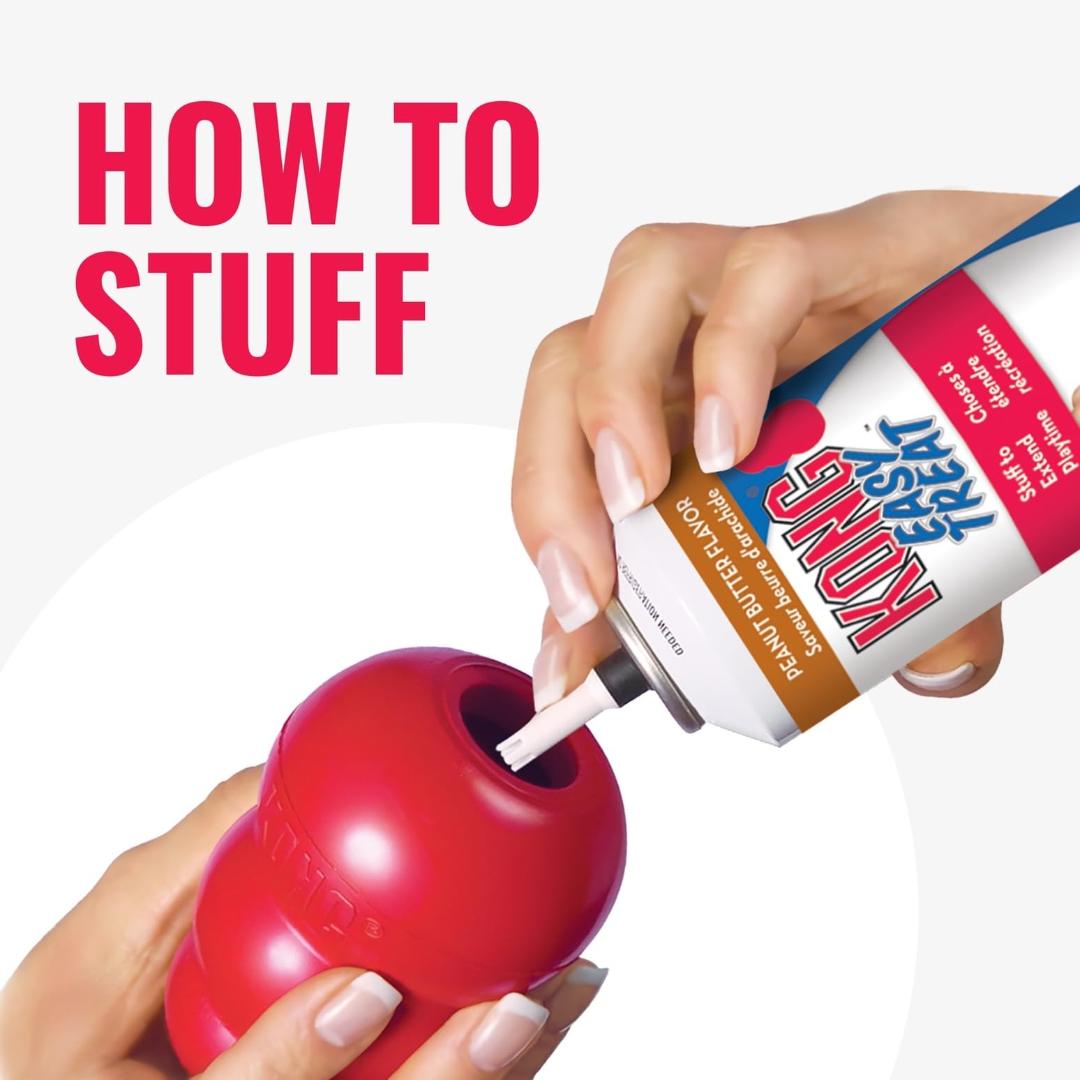 KONG Classic is dishwasher safe for quick cleanup after stuffing.