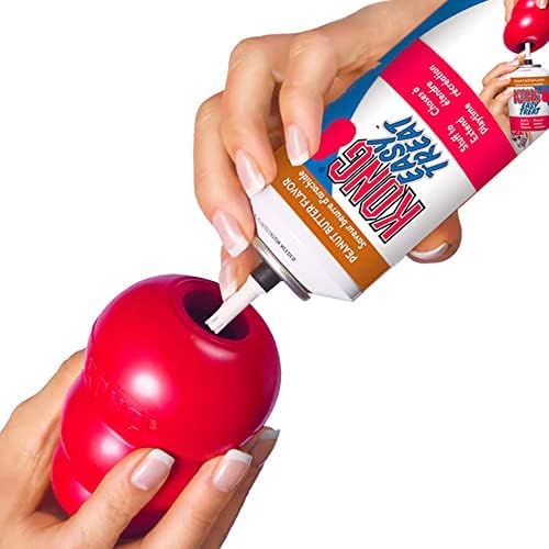 KONG Classic Stuffable Toy interior demonstrates filling with kibble for enrichment.