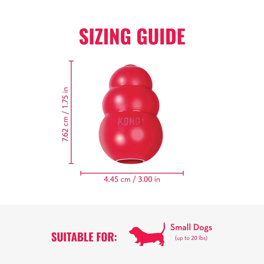 KONG Classic stuffed with treats supports slow, engaging chewing and mental stimulation.