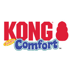 KONG Comfort Kiddos Elephant play scene showing engaging squeaker for dog interaction