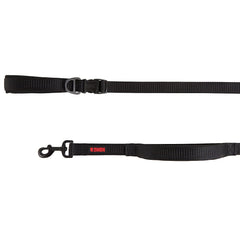 KONG Comfort Traffic Leash 6ft black with padded grip for secure, comfortable walks.