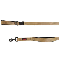 KONG Comfort traffic handle leash with padded grip reduces hand fatigue during busy walks.