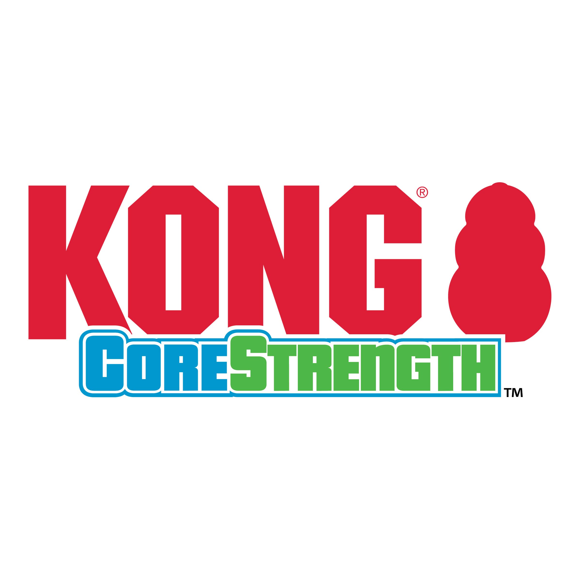 KONG CoreStrength is sized for medium to large dogs during dental play.
