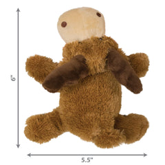 KONG Cozie Marvin Moose squeaker close-up for engaging indoor play sessions.