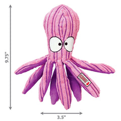 KONG Cuteseas Octopus crinkle sound adds sensory engagement during toy play.