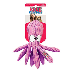 KONG CuteSeas Octopus Large plush for cuddling and safe chewing.