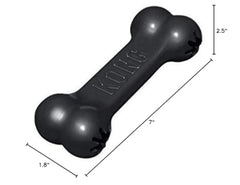 KONG Dog Goodie Bone Extreme 2-pack black closeup for active chewing and boredom relief