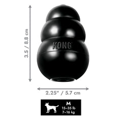 KONG Extreme dog toy durable chew, medium size, two-pack for interactive fetch and gnawing