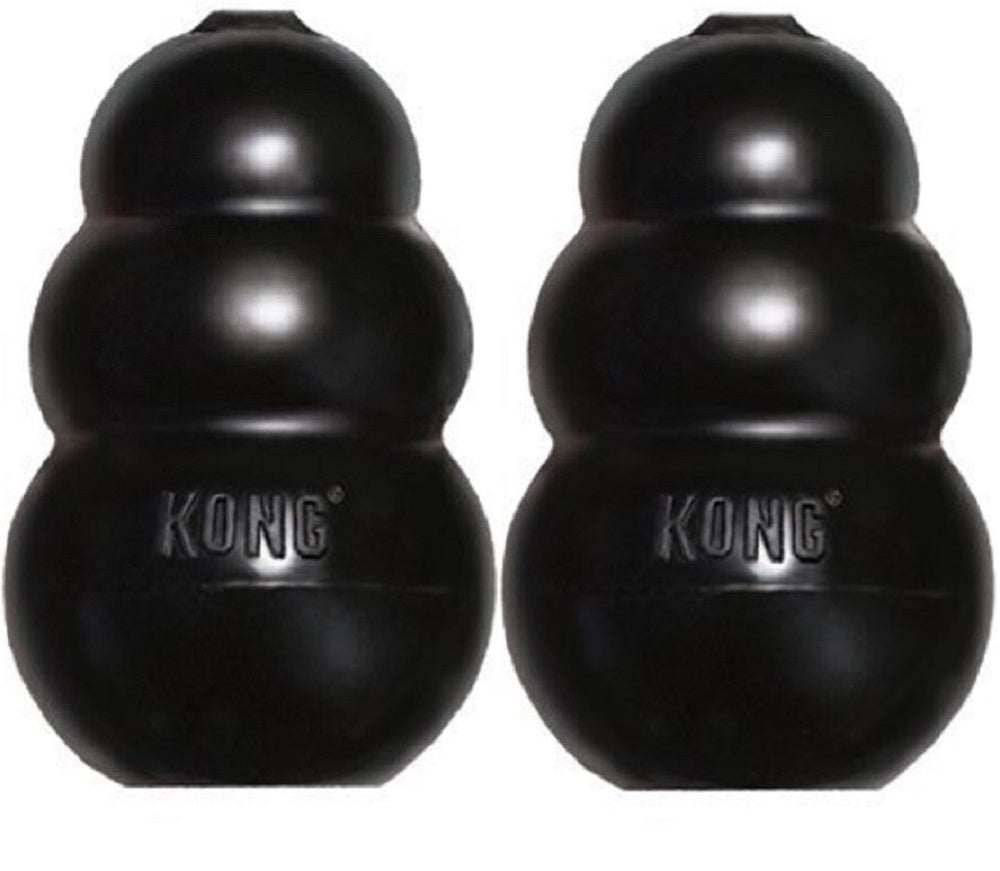 KONG Extreme dog toy large outer view shows ultra-durable rubber for powerful chewers