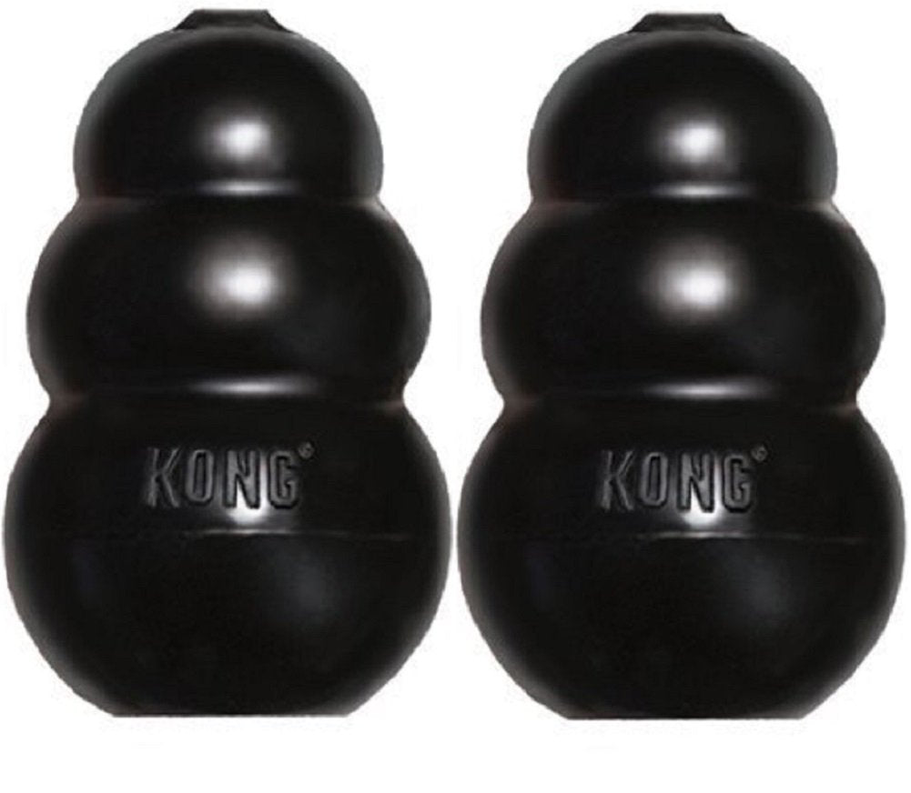 KONG Extreme dog toy large outer view shows ultra-durable rubber for powerful chewers