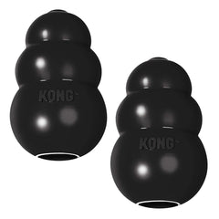 KONG Extreme dog toy outer view, durable rubber for power chewing sessions.