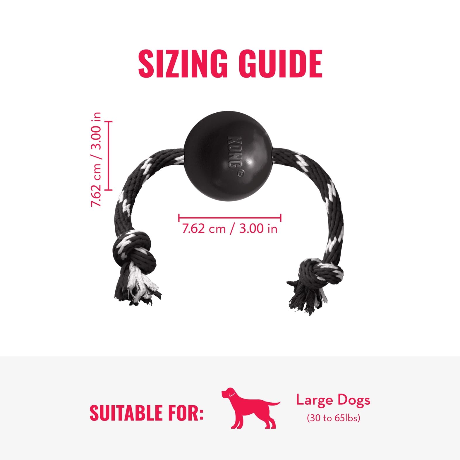 KONG Extreme, durabilidad alta para perros grandes durante el juego
