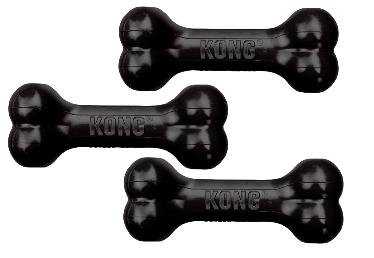 KONG Extreme Goodie Bone with grippers, ready for stuffing treats.