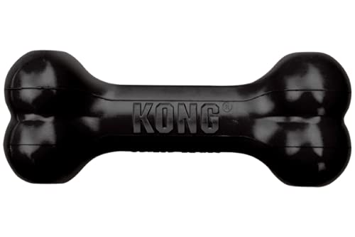 KONG Extreme Goodie Bone stuffed with snacks for interactive chewing.
