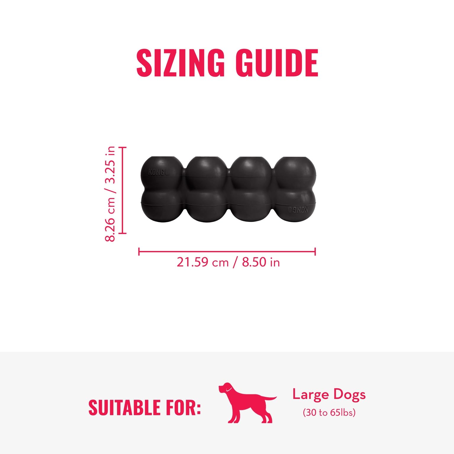 KONG Extreme Goodie Ribbon in action during solo chew sessions