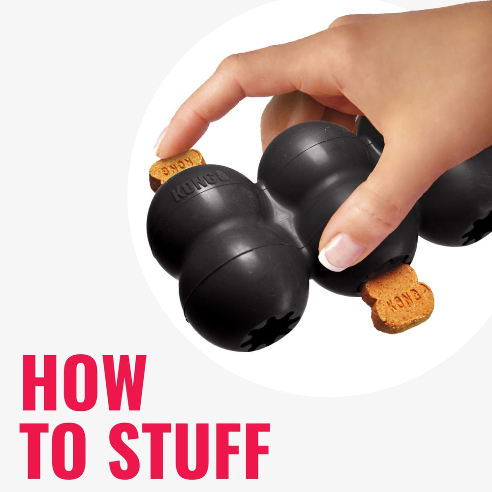 KONG Extreme Goodie Ribbon medium-dog playtime scene demonstrates engaging chew sessions.