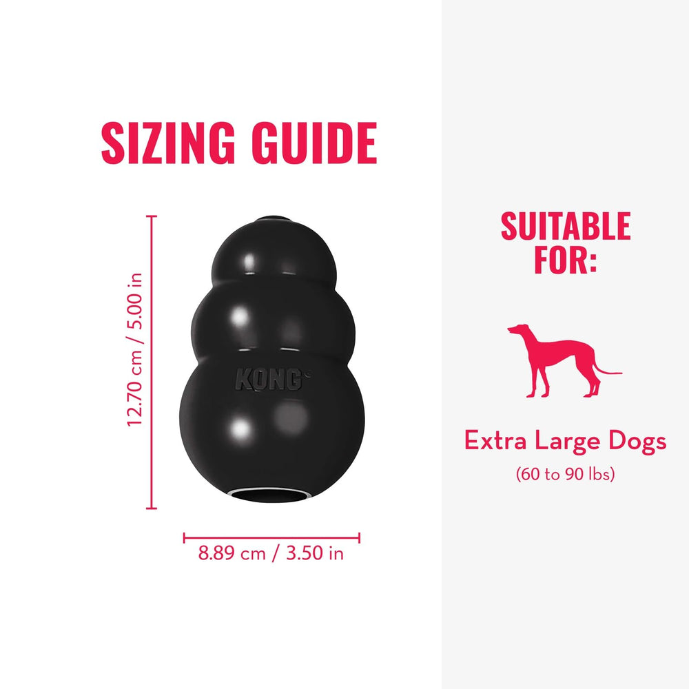 KONG Extreme natural rubber material delivers lasting chew for strong jaws.